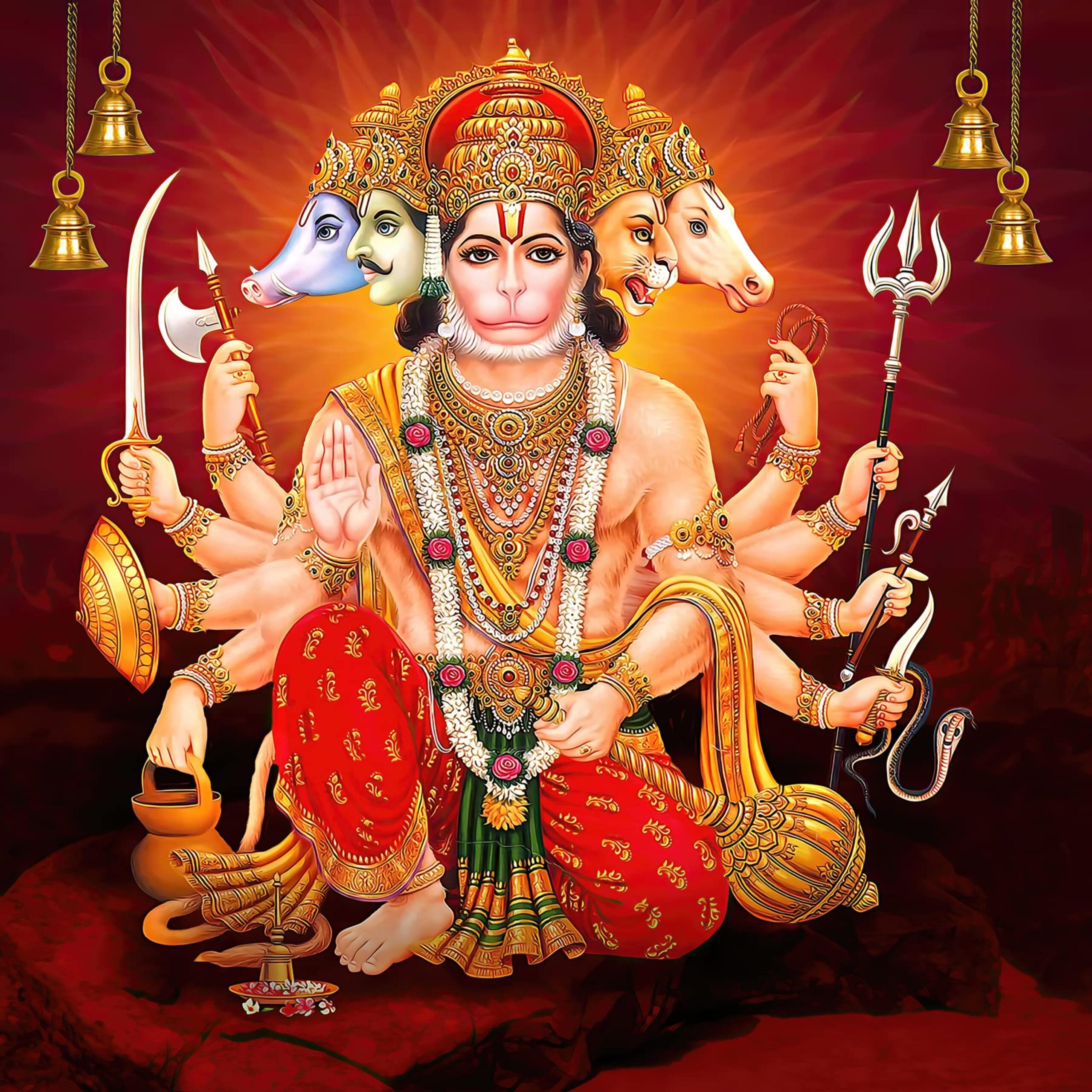 You are currently viewing Hanuman Ji Ki Aarti Lyrics | हनुमान जी की आरती | Aarti Kije Hanuman Lala K