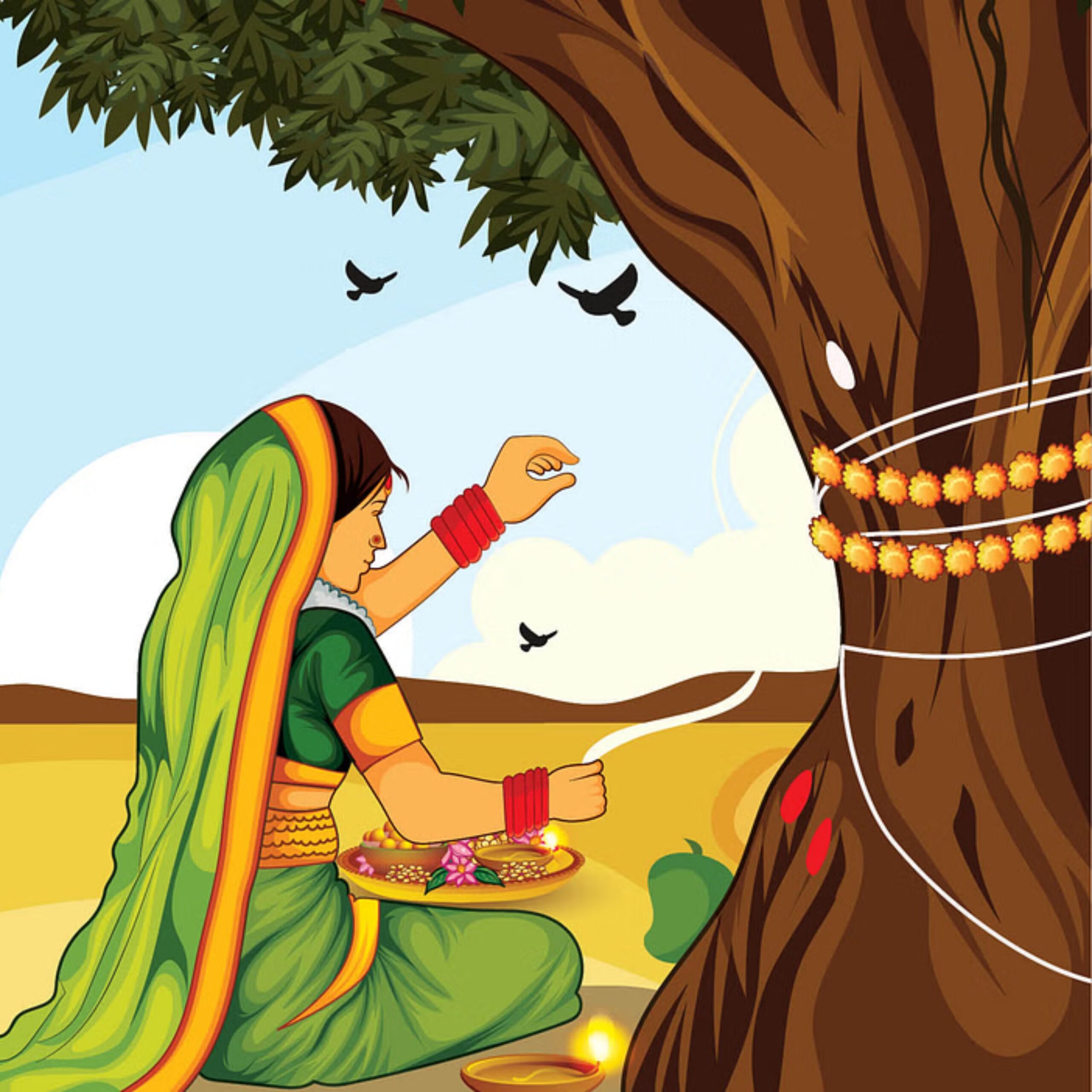 You are currently viewing वट सावित्री व्रत कथा | Vat Savitri Vrat Katha | कथा व अनुष्ठान